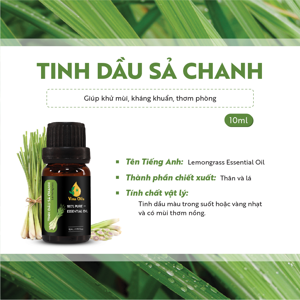 Tinh dầu xông Sả Chanh 10 ml